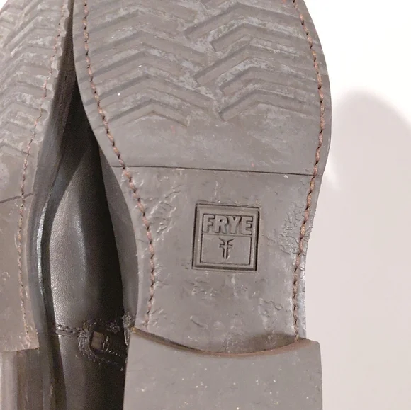 Frye Women's Black Leather Ankle Moto Boots Size 7 - Picture 11 of 12